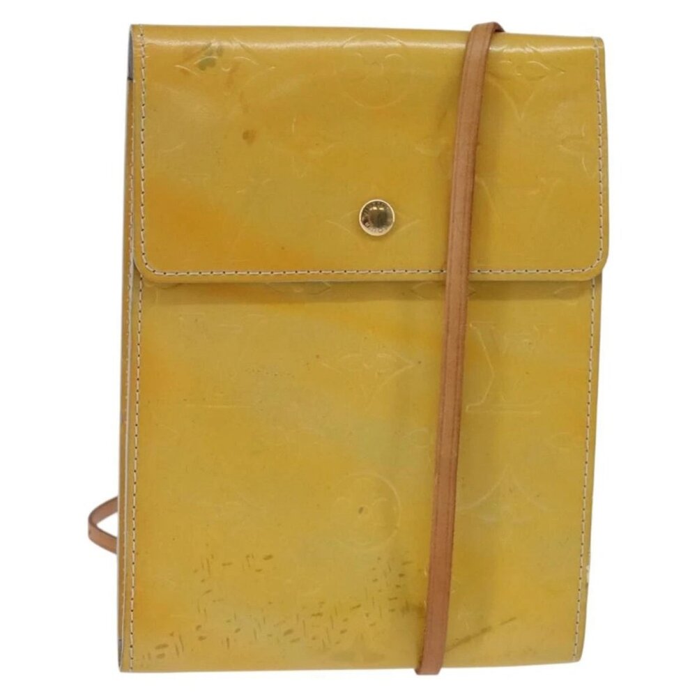 LOUIS VUITTON Monogram Vernis Kenmare Shoulder Bag Gris M91060 LV Auth BA5998